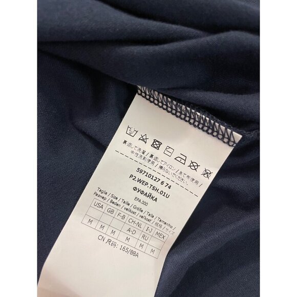 Weekend Max Mara Multia 3/4-Sleeve Stretch Jersey T-Shirt Black Medium - Picture 6 of 6